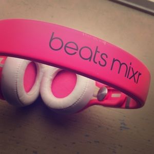 Pink Beats Mixr Headphones